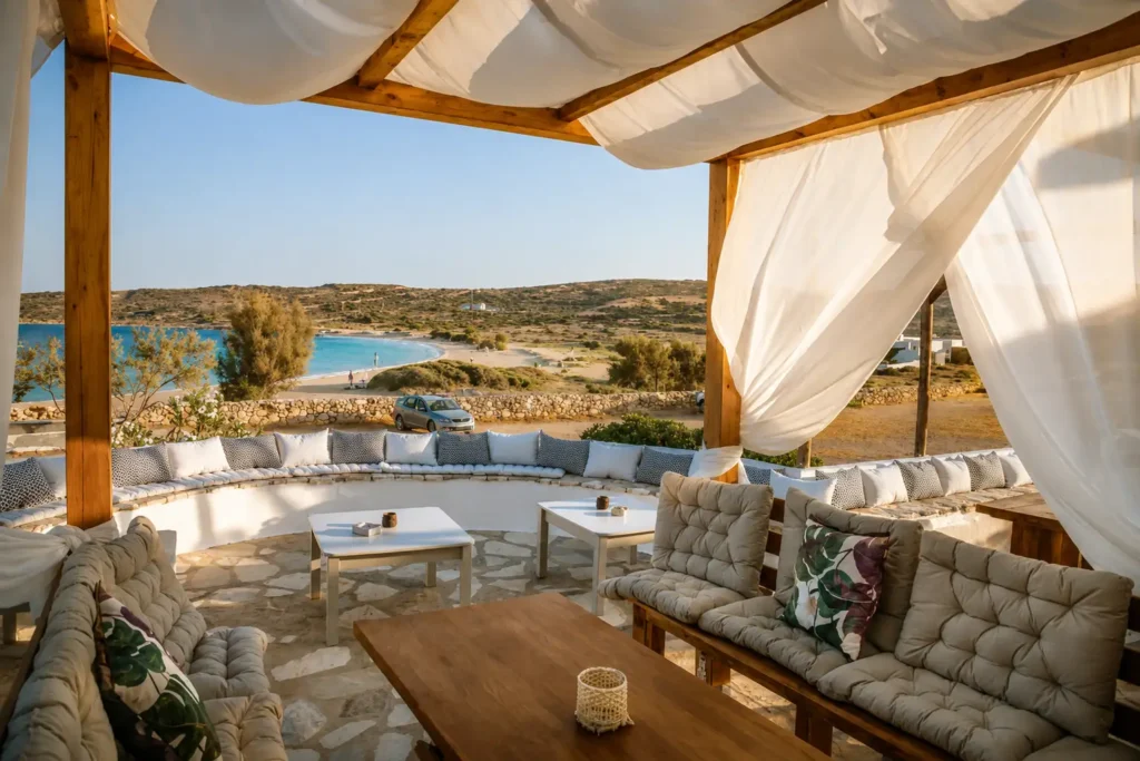 Wave Seaside Κουφονήσια | Παραθαλάσσιο cafe Koufonisia